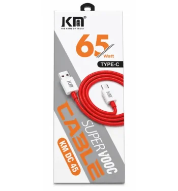 KM – 65W Type C - KM DC 45 - Super Vooc Cable