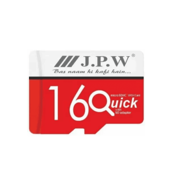 JPW MicroSDHC UHS-1 Card with SD Adapter 16GB - Red/Grey