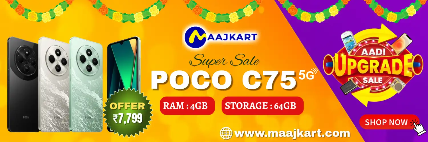 POCO C75 5G Aadi Offer banner