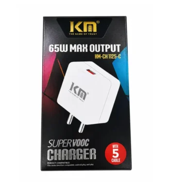 KM - 65W Max Output - (KM-CH1125-C) - SuperVooc Charger with 5 Core Cable