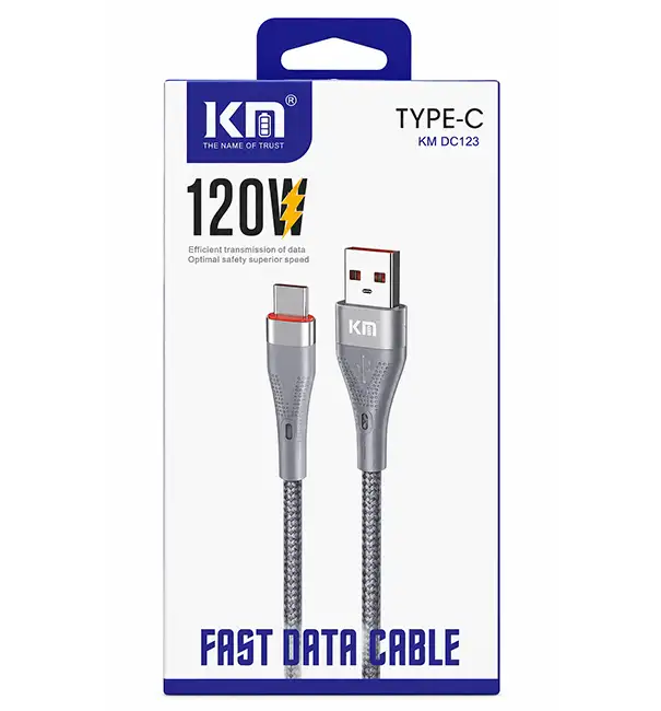 KM DC123 - Type-C 120W - Fast Data Cable