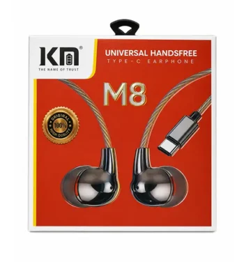 KM - M8 Universal Handsfree Type-C Earphones